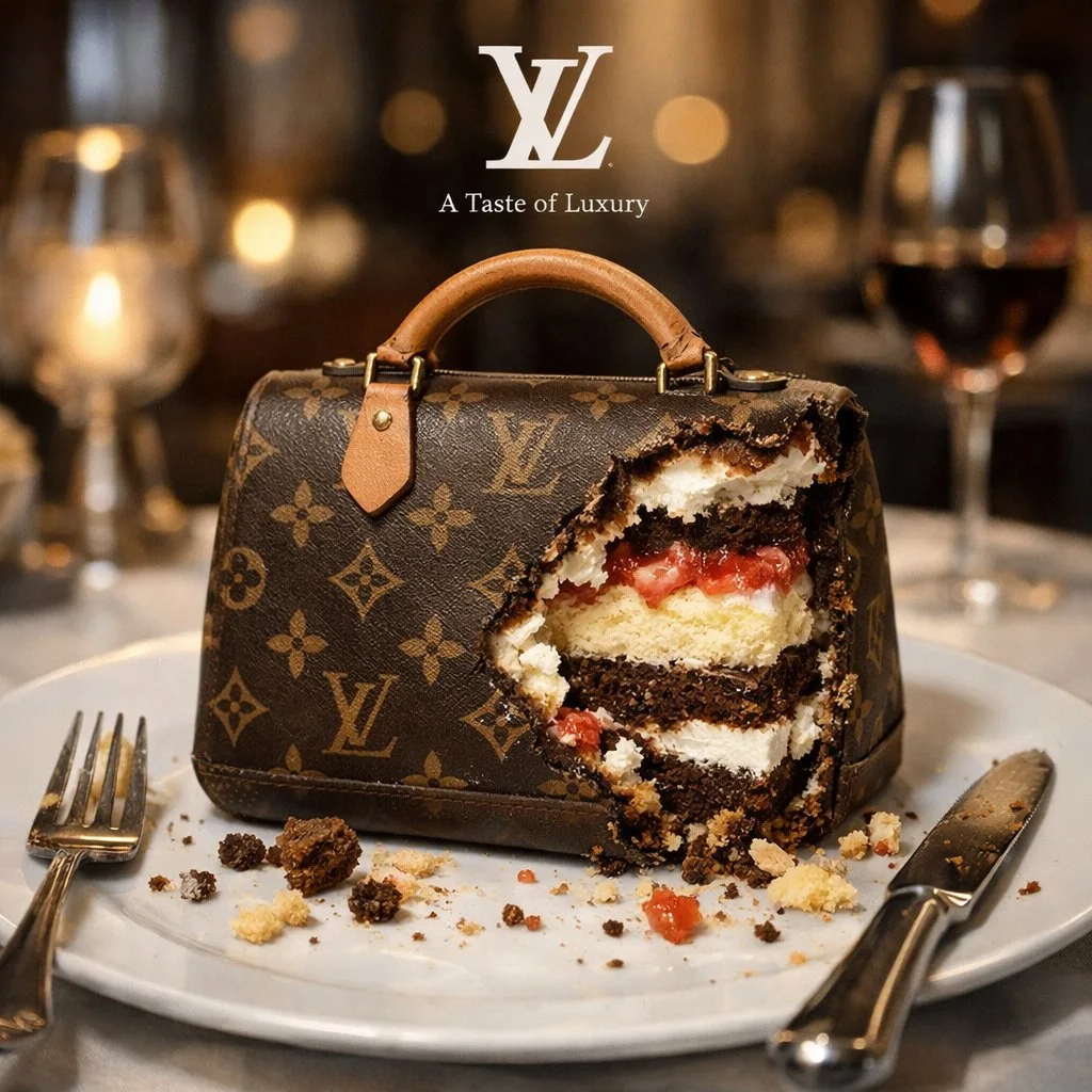 Luxury brand dessert template
