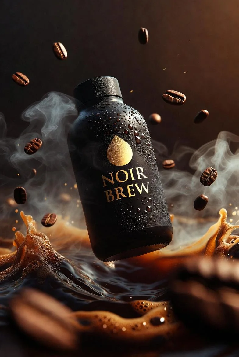 Coffee bottle ad