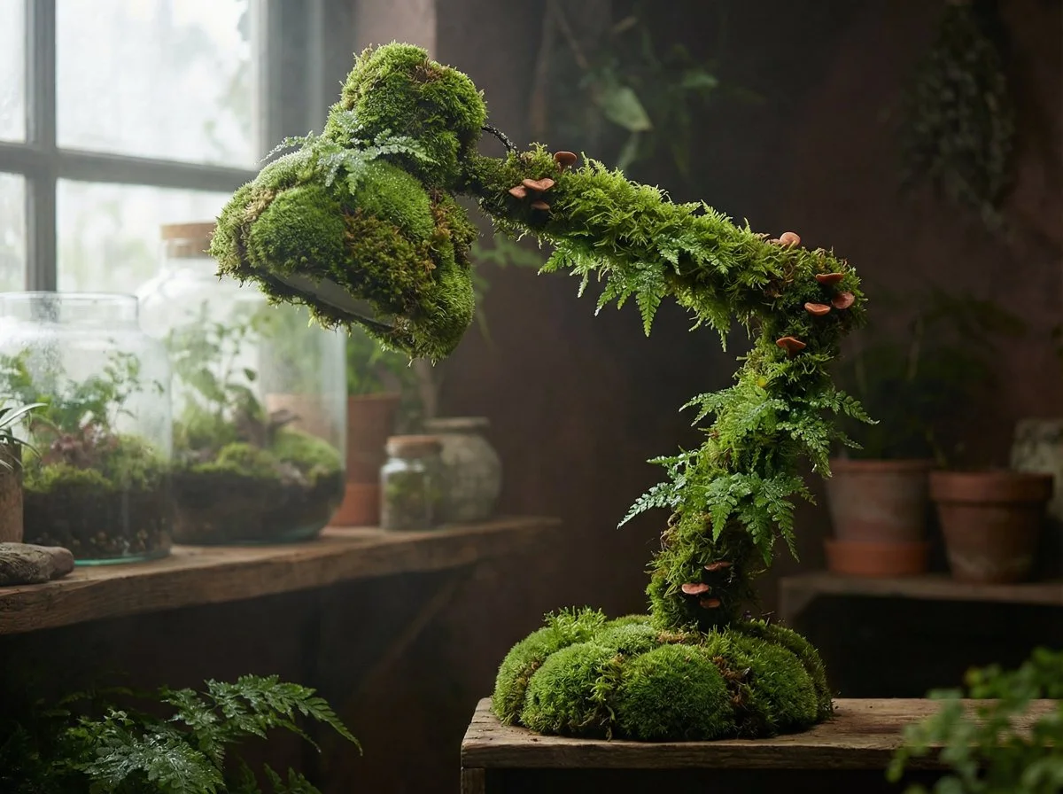 Living moss product template