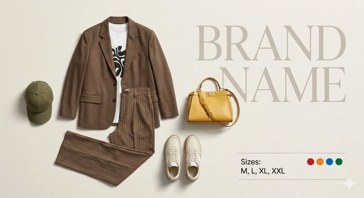 Fashion catalog flat lay by auqib