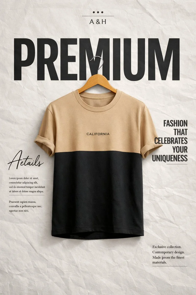 Minimal fashion poster by auqib