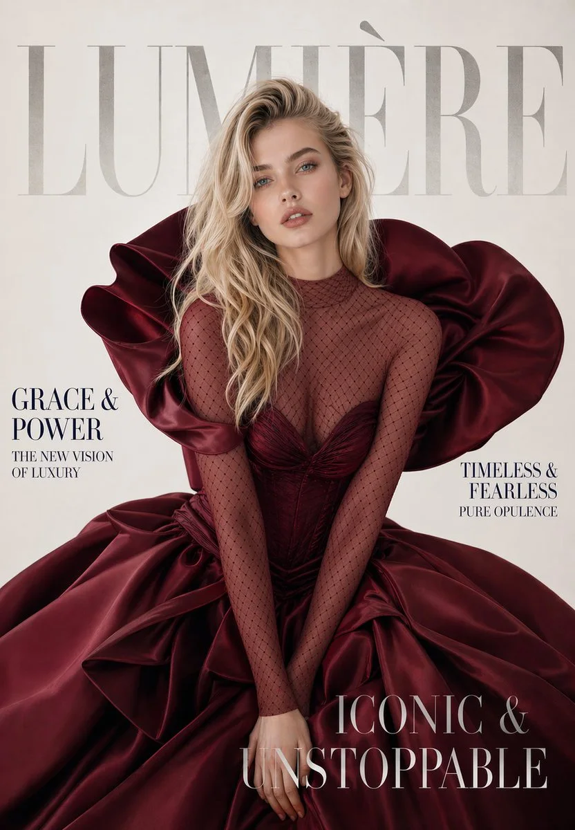 Luxury magazine cover by Ozair AI